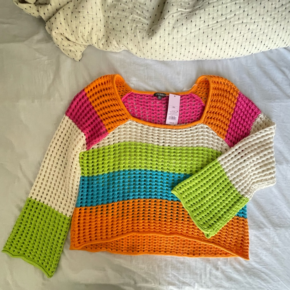 NWT Crochet Sweater
